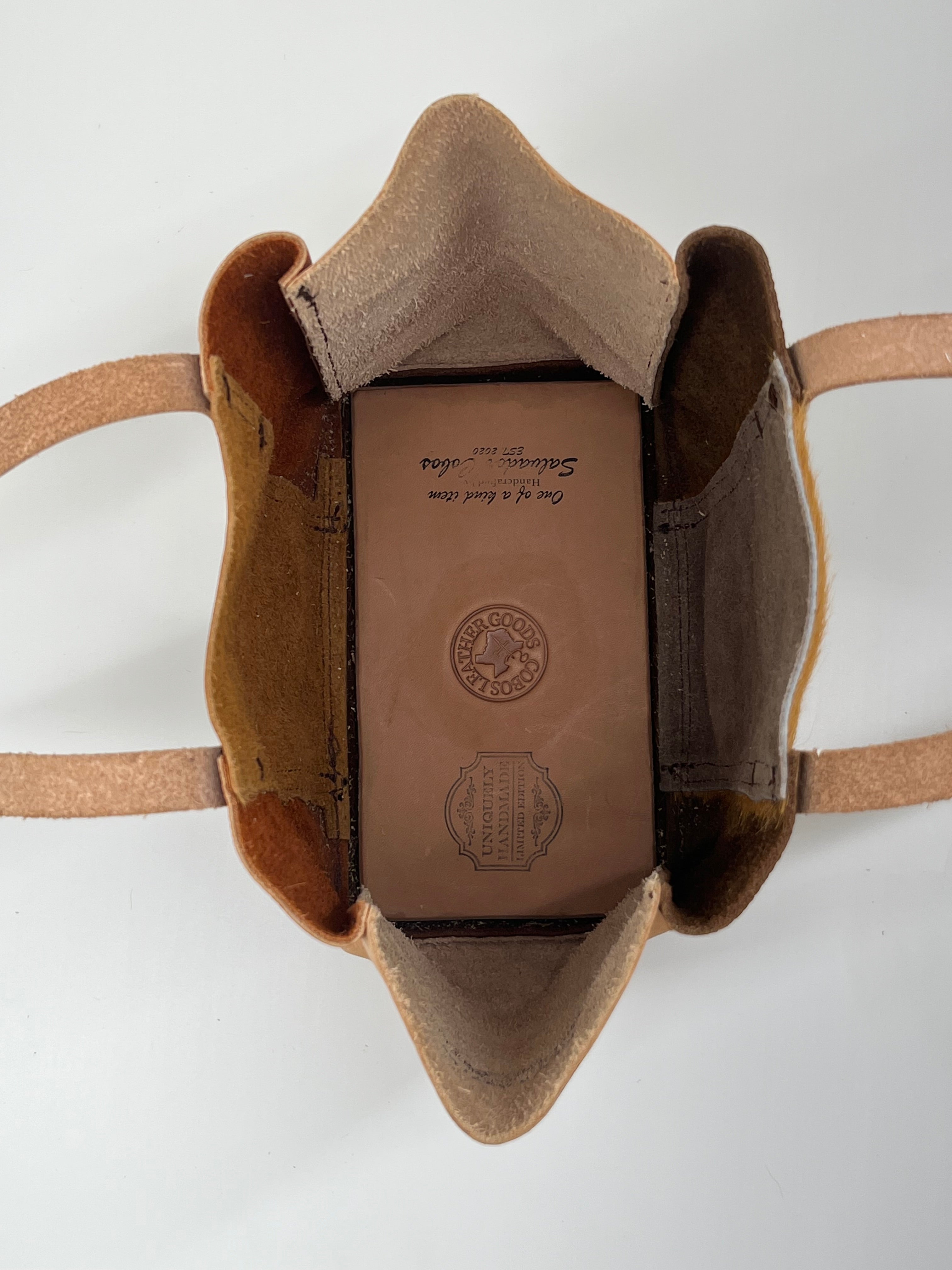 Mini Cow Tote - Handcrafted in Uvalde, Texas