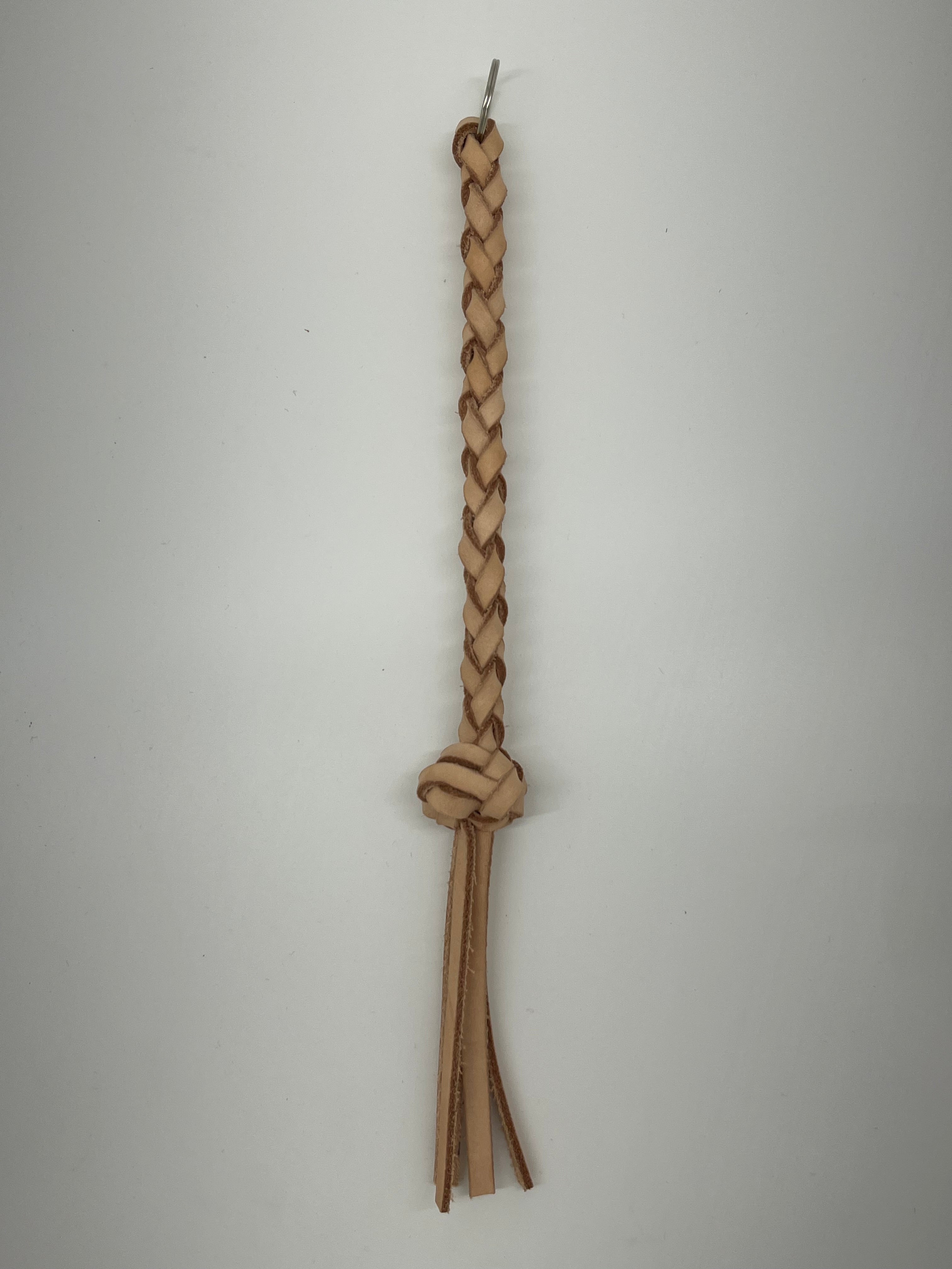 Leather Braided Keychain