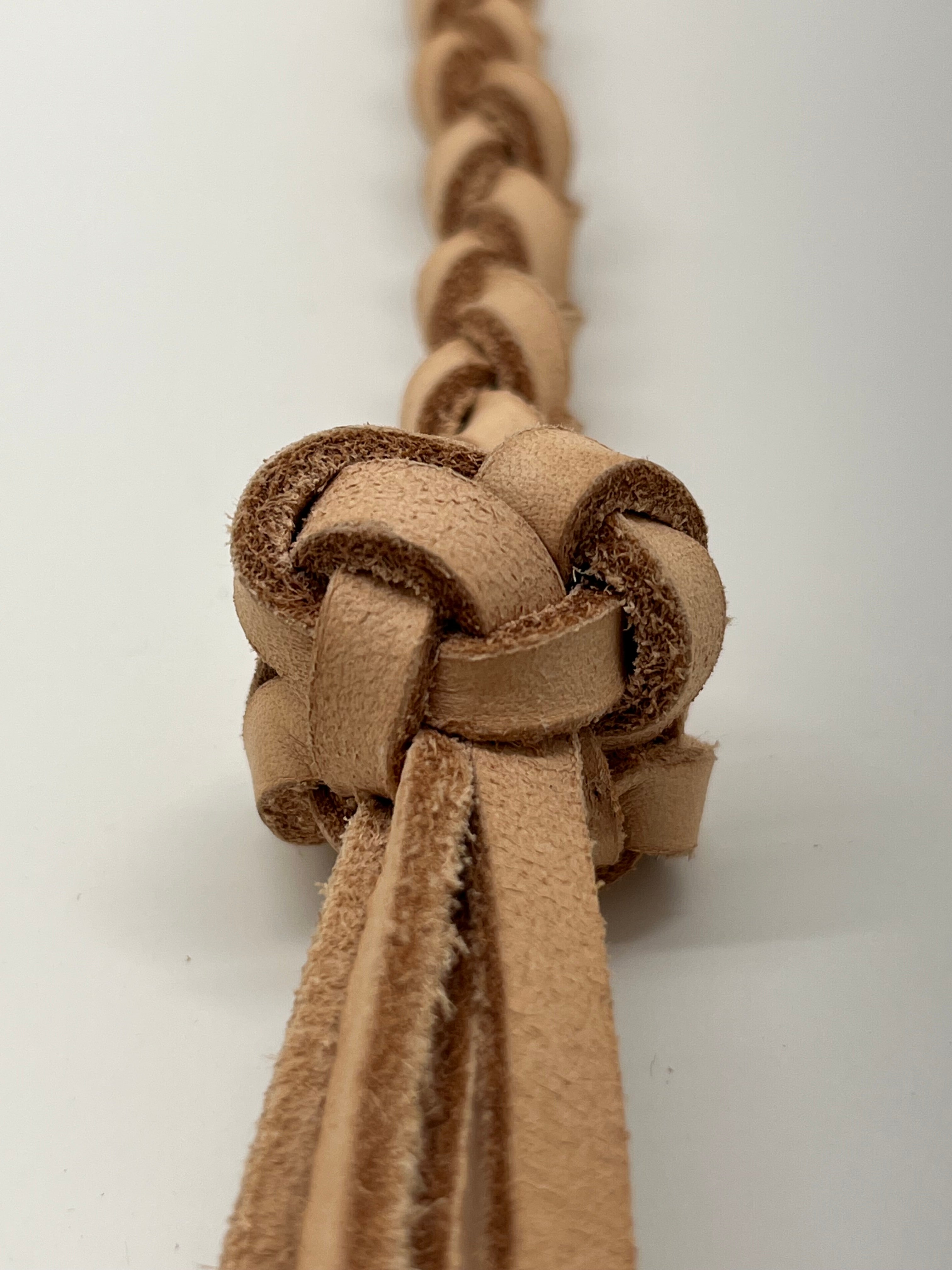 Leather Braided Keychain