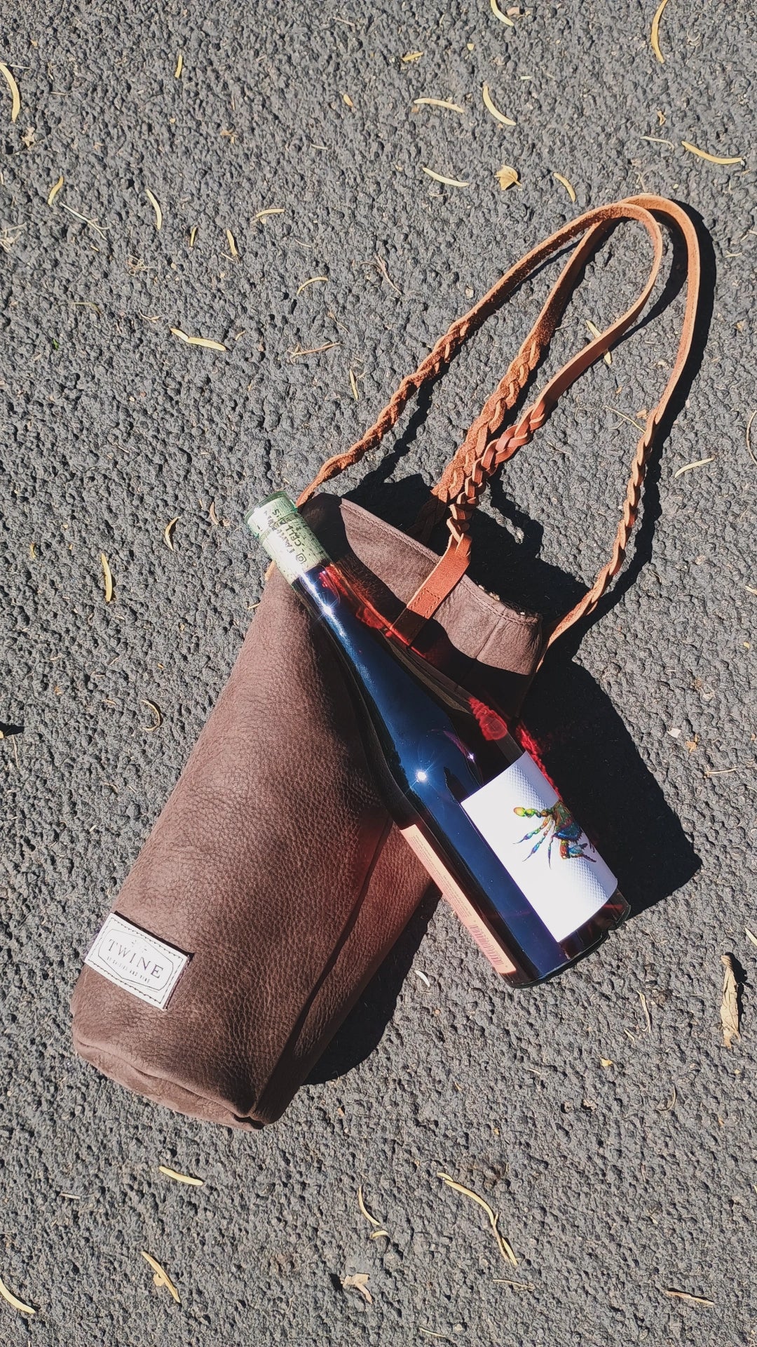 Wine Tote - Handmade
