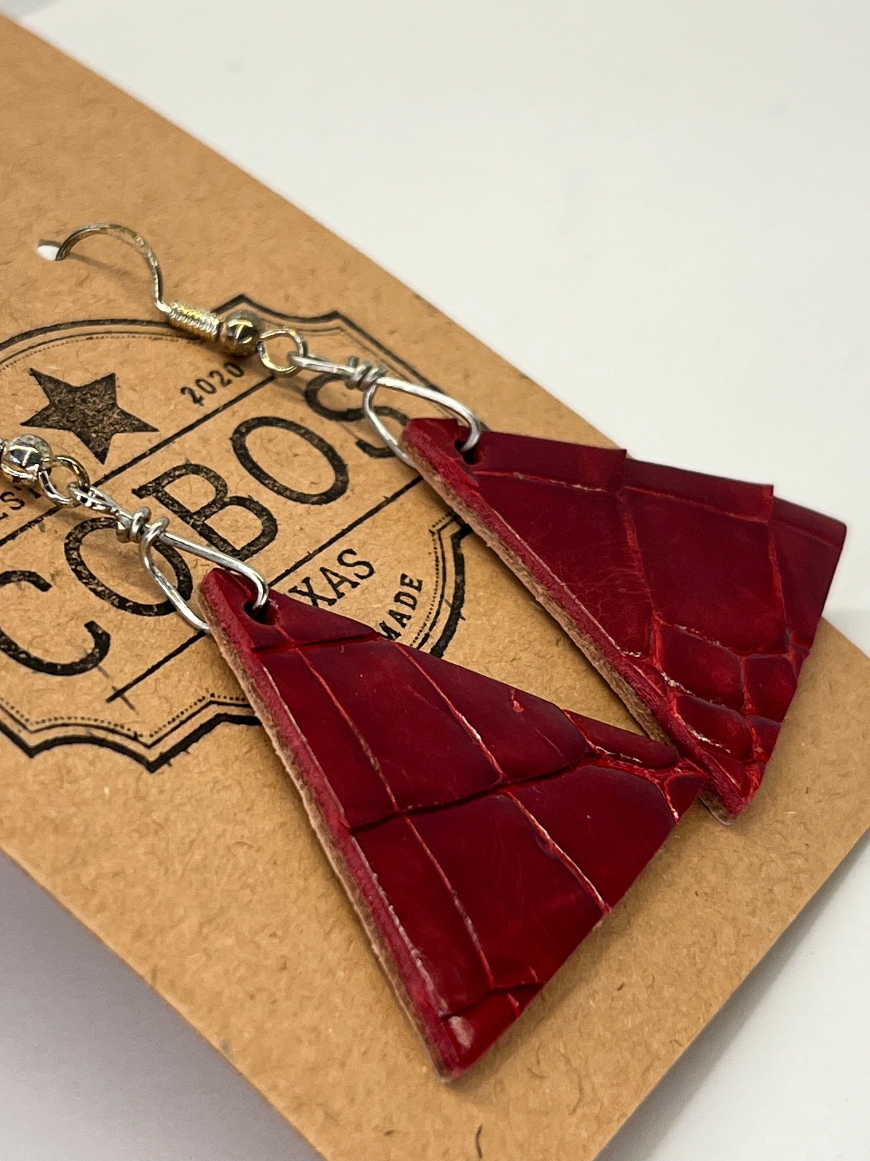 American Aligator Earrings