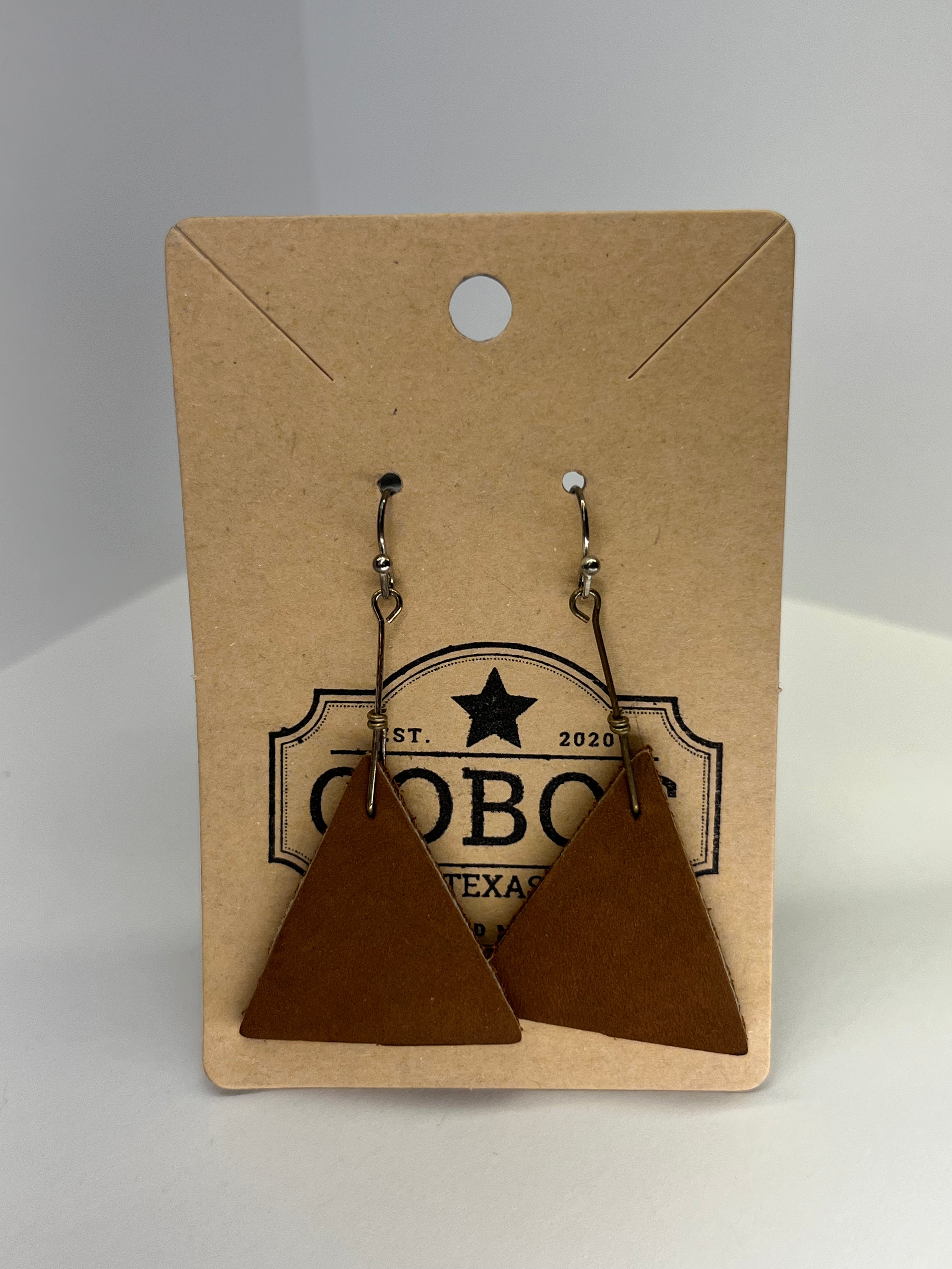 Pyramid - Leather Earrings