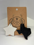 State of Texas - Leather Earrings