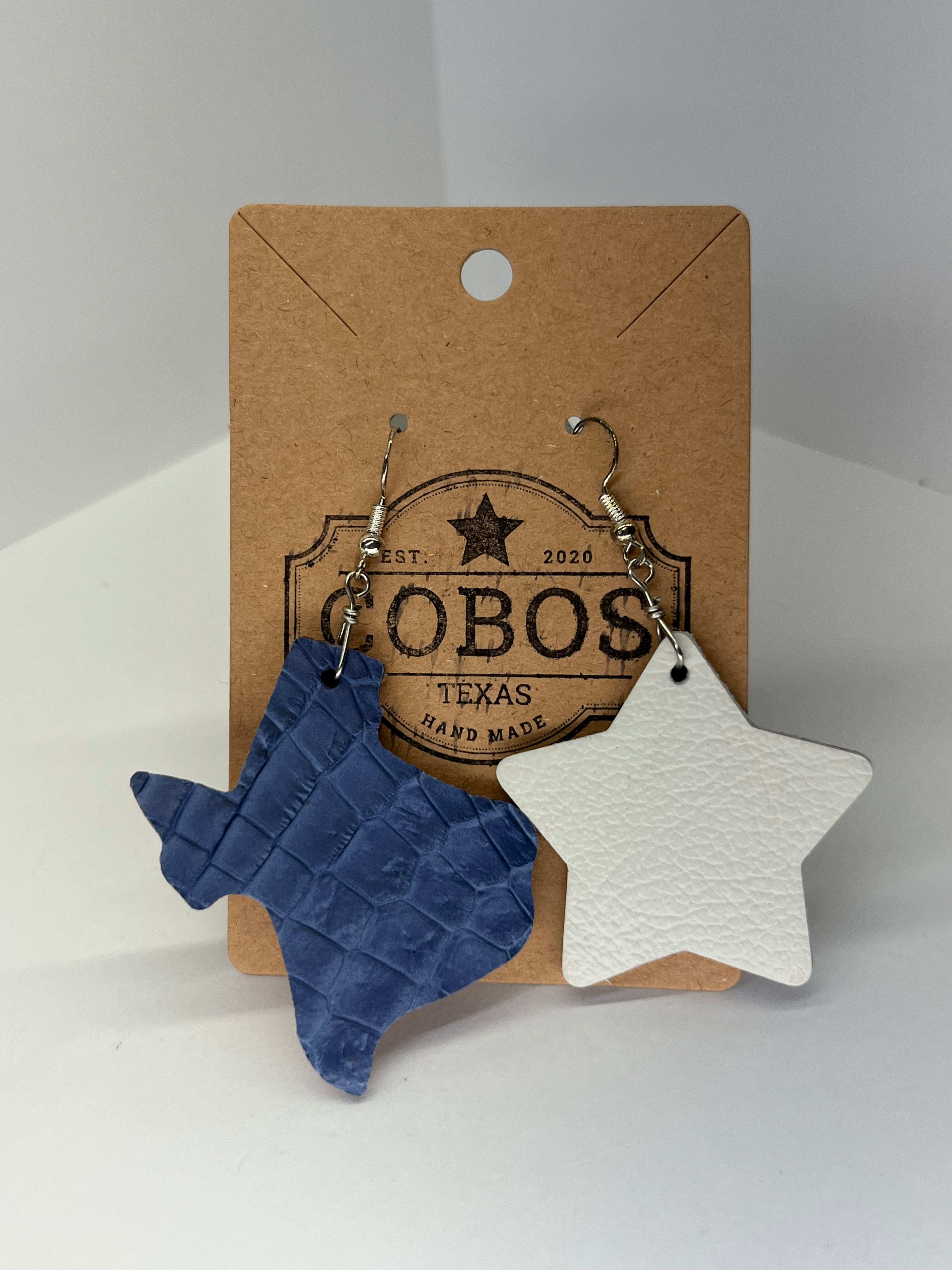 State of Texas - Leather Earrings