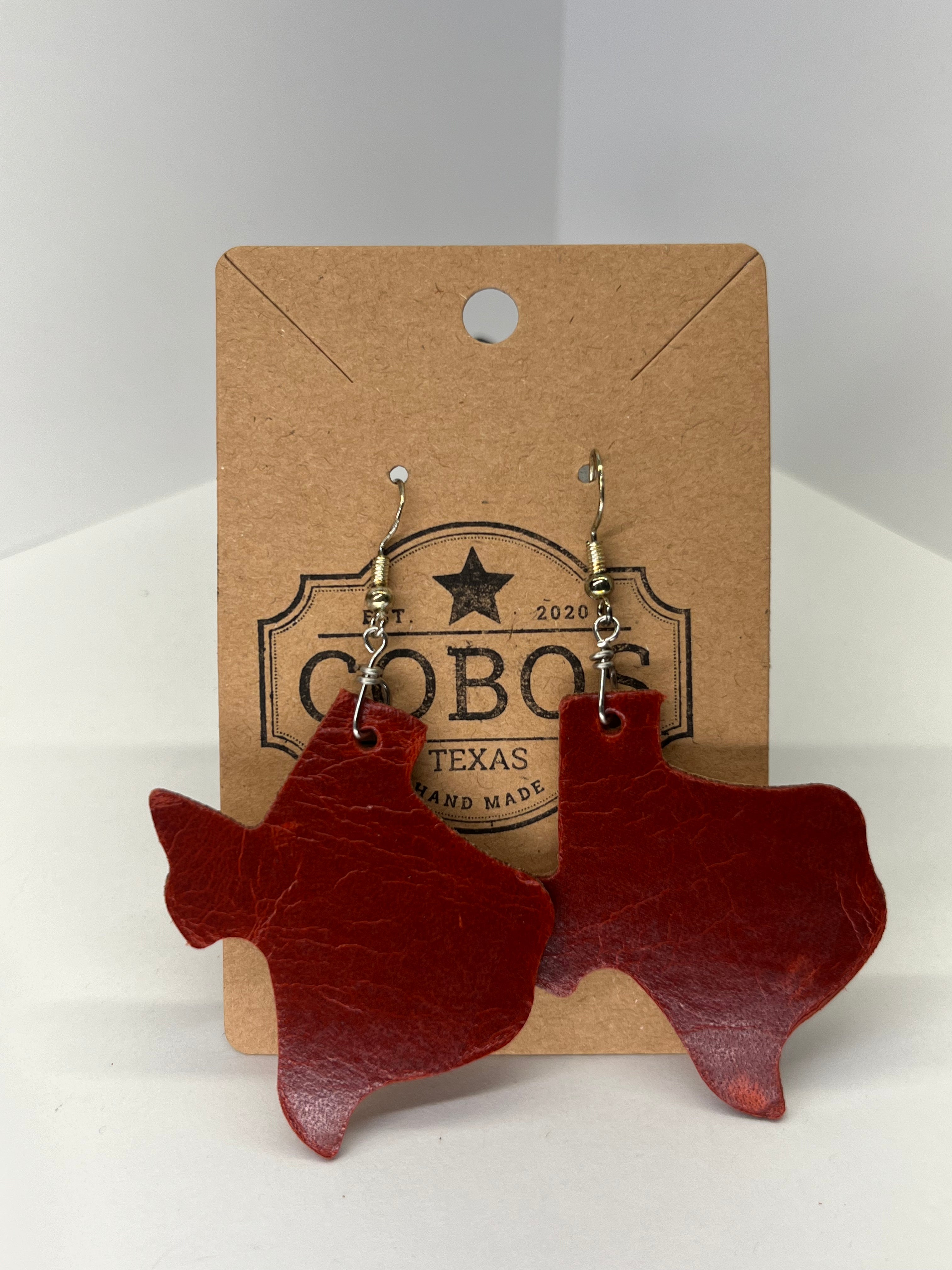 State of Texas - Leather Earrings