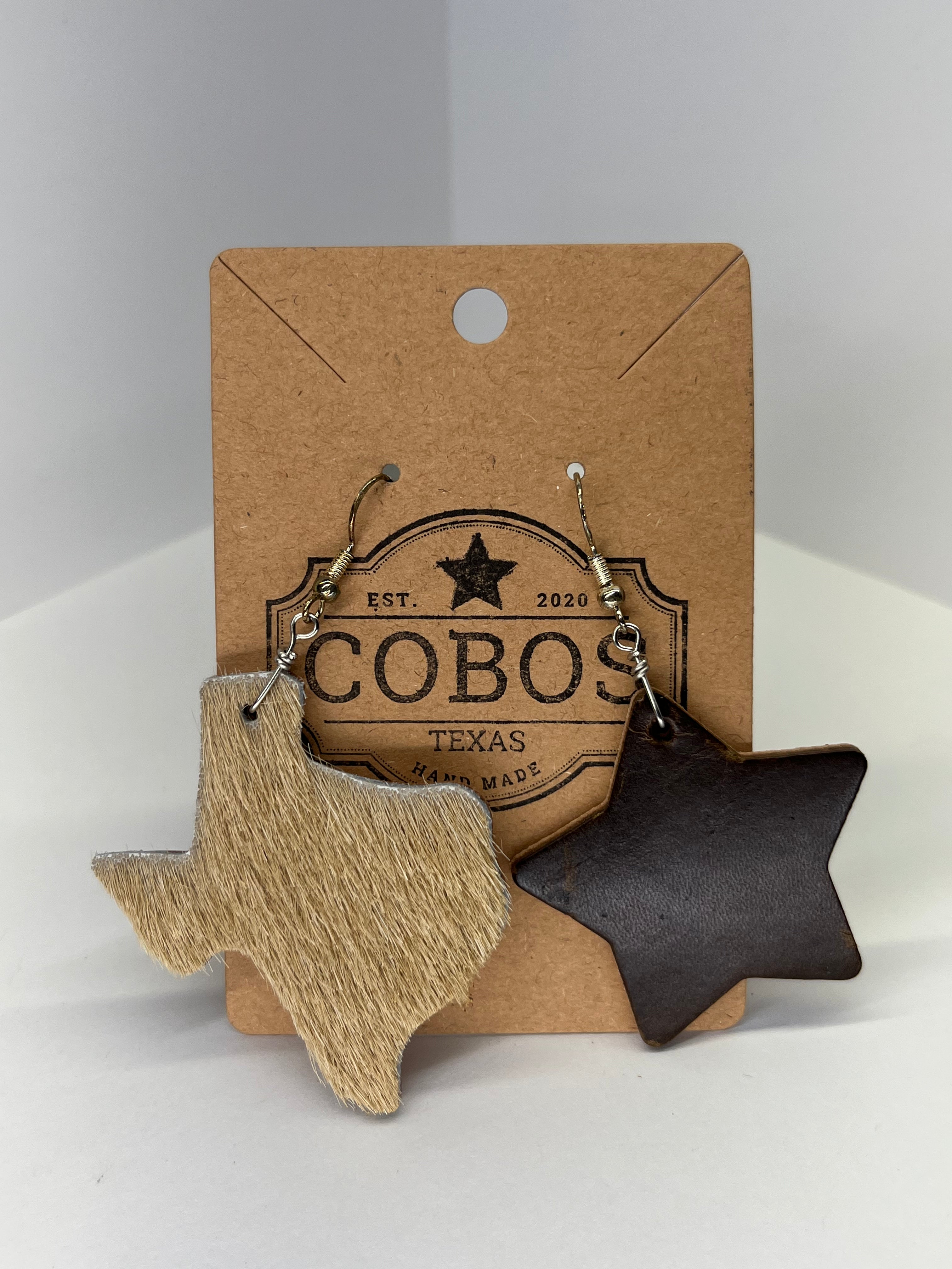 State of Texas - Leather Earrings