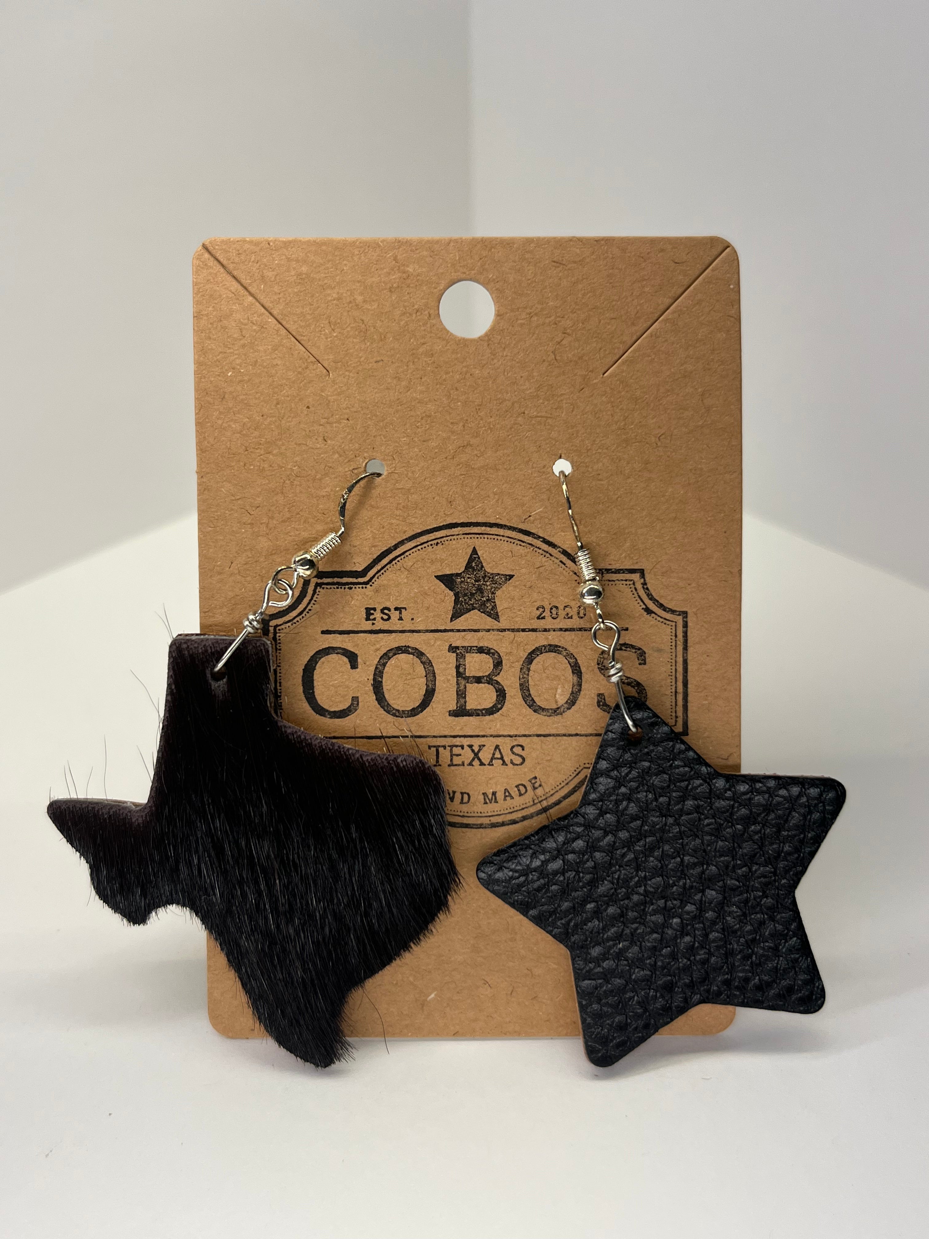 State of Texas - Leather Earrings