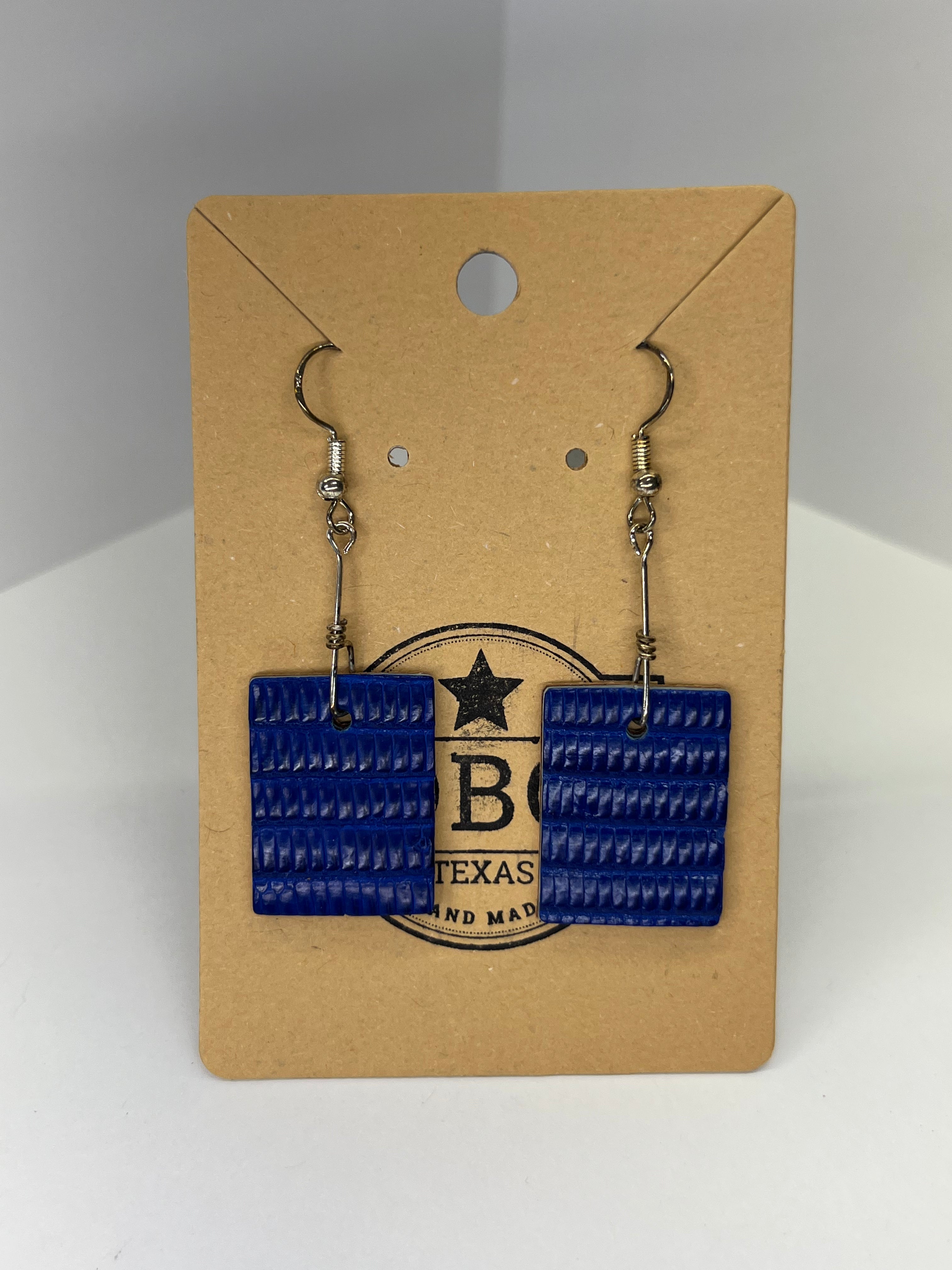 Square - Leather Earrings