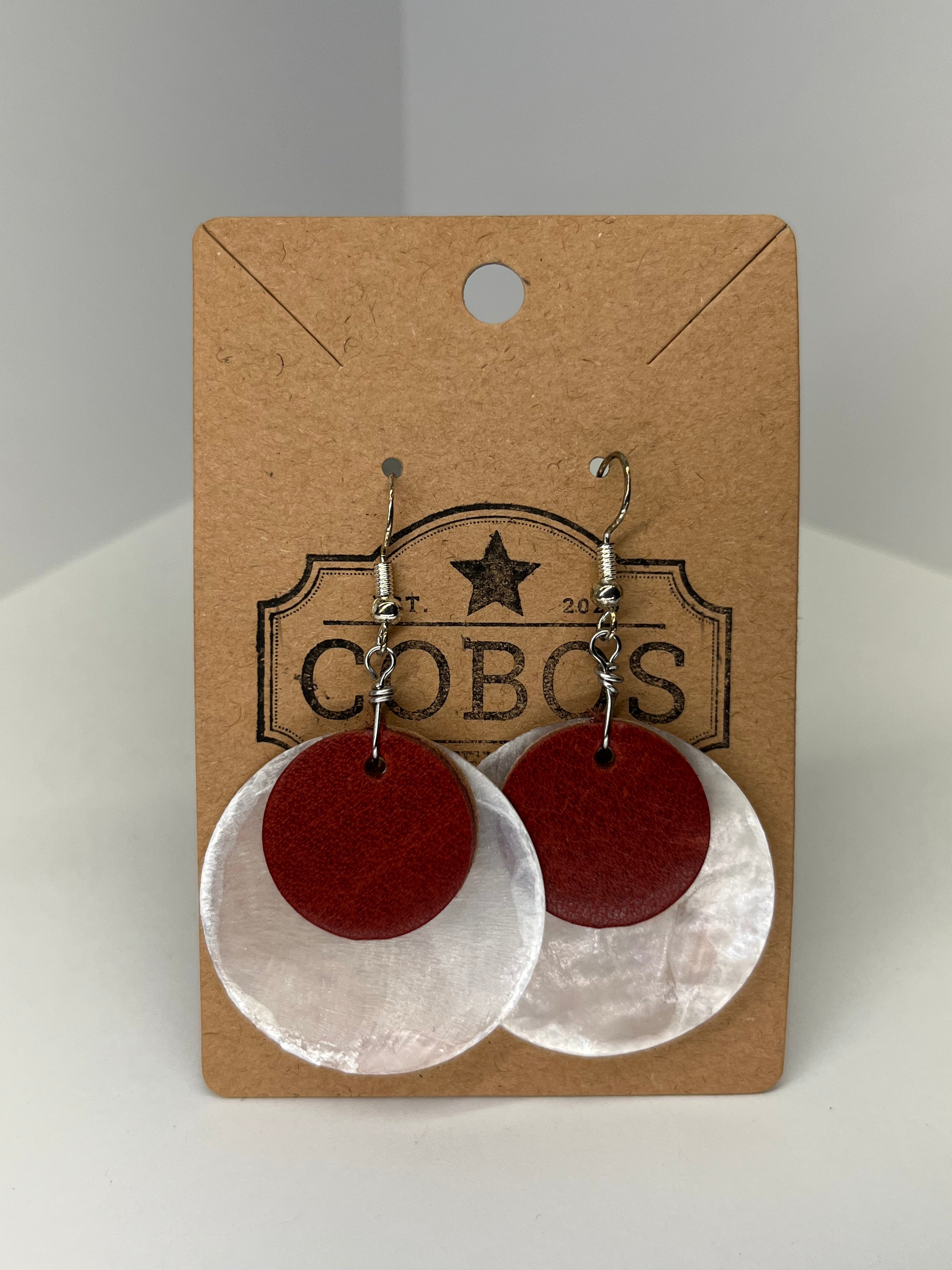Circle - Leather Earrings